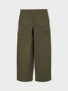 Bequeme Cargo-Mädchenhose mit weitem Bein 2