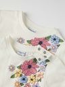 Mädchen T-Shirt Blumenprint 3