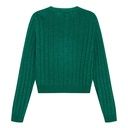 Gerippte Mädchen-Strickjacke uni 2