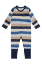 Wolle-Bambus Pyjama gestreift 4