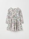 Mädchen-Jerseykleid Apfelblütenprint 4
