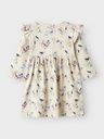 Langarmkleid mit Schmetterlingdruck 2