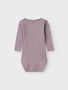 Baby-Langarmbody Mädchen uni 3