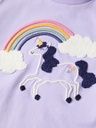 Mädchen-Langarmshirt mit Einhornmotiv 5