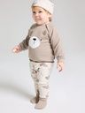 Gerippte Baby-Jerseyhosen Bärenmotiv 2