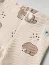 Gerippte Baby-Jerseyhosen Bärenmotiv 3