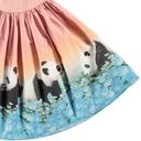Mädchen-Kleid kurzarm mit Panda-Print 3
