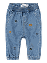 Round Fit Jeans mit Stickerei 4