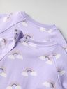 Langärmliges Sweatkleid mit Regenbogenprint 4