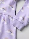 Langärmliges Sweatkleid mit Regenbogenprint 5