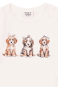 Mädchen-Langarmbody mit Hundeprint 3