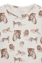 Bambus Langarmbody mit Wildkatzen-Print 3