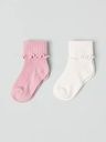 2er-Pack Mädchen-Socken mit Rollsaum 4