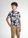 Knaben T-Shirt mit blumigem Alloverprint 3