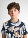 Knaben T-Shirt mit blumigem Alloverprint 7