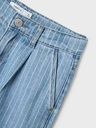 Weite Jeans mit farbigen Streifen 3