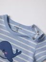 Kurzarm Babybody mit Wal-Motiv 2
