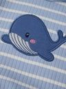 Kurzarm Babybody mit Wal-Motiv 3