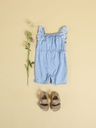 Leichte Jeans Overall mit Lochstickerei 4