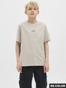 Rundhals T-Shirt mit schlichtem Druck 2