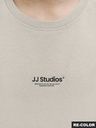 Rundhals T-Shirt mit schlichtem Druck 3