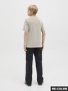 Rundhals T-Shirt mit schlichtem Druck 4