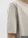 Rundhals T-Shirt mit schlichtem Druck 7