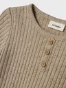 Langarmshirt Rippe meliert 3