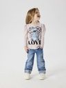 Gerade Mädchen Jeans mit Umschlag 5