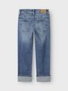 Gerade Mädchenjeans mit Umschlag 3