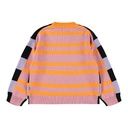 Mädchen Strick-Pulli Blockstreifen 3