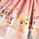 Mädchen-Kleid langarm Fuchs-Motiv 4