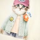 Mädchen Pulli mit lustiger Katze 4
