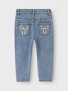 Mädchenjeans Mom-Fit mit Mäschli Stickerei 2