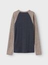 Langarmshirt aus Wolle zweifarbig 2