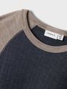 Langarmshirt aus Wolle zweifarbig 3