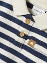 Gestreiftes Sweatshirt mit Polokragen 3