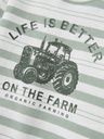 Gestreiftes Langarmshirt mit Traktor 3