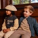 Bequeme Knaben Sweatjacke mit Stehkragen 3