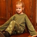 Kurzes Sweatshirt mit Blumenstickerei 2