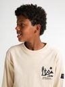 Knaben Langarmshirt mit kleinem Brustdruck 11