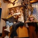 Bequeme Mädchen-Jeans ausgestelltes Bein 2