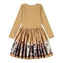 Warmes Langärmliges Mädchenkleid Hundewelpen-Motiv 3