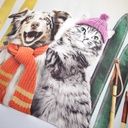 Mädchen Pulli mit Ski und Tieren 4