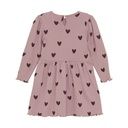 Mädchen Langarmkleid mit Herz-Print 2