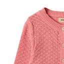 Mädchen Strickjacke mit Lochmuster 3