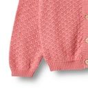 Mädchen Strickjacke mit Lochmuster 4