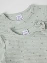 Mädchen Langarmshirt gerippt Herzmotiv 3