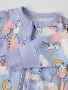 Langarm Pyjama Einteiler Einhornmotiv 2