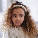 Mädchen Haareif aus Leinen 2